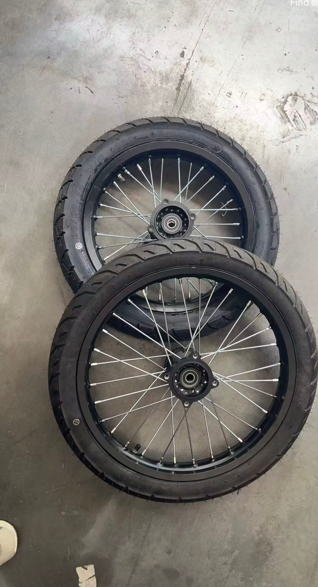 17/14 inch supermoto wheels for tuttio yozma and heybike
