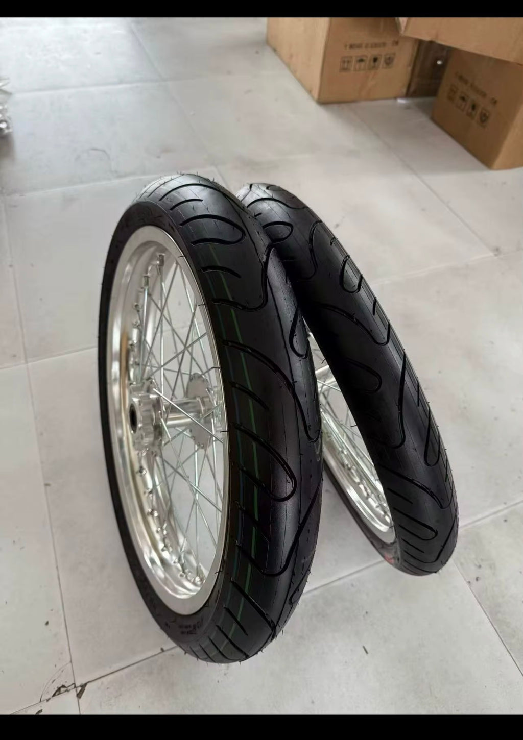 Chrome Supermoto Wheels for surron  Lbx